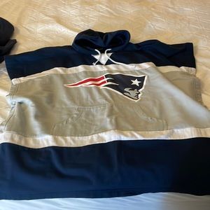 New England patriots sweatshirt poncho